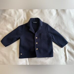 Mayoral Dark Blue Kids Knit Blazer